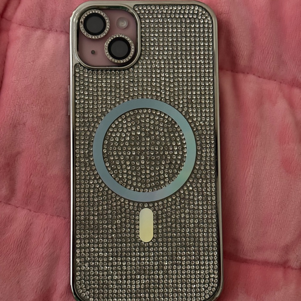 Rhinestone iPhone 15 plus case